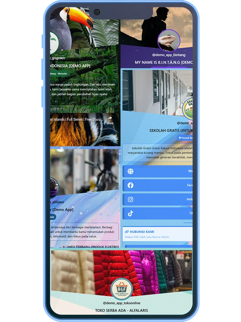 Landing Page Link In Bio Semua Jenis Kebutuhan