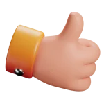 3D Icon Thumb Up