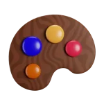 3D icon palette