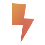 3D icon thunder