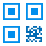 flat color icon qr code barcode