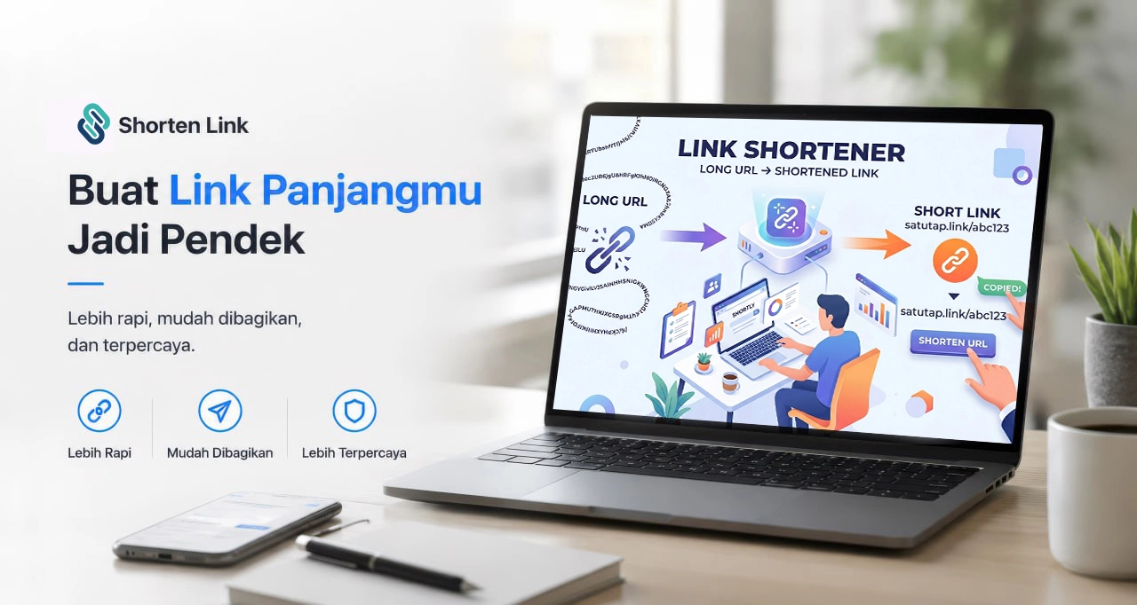 Buat Link Panjang Jadi Pendek Dengan Shorten Link / Link Shortener Gratis