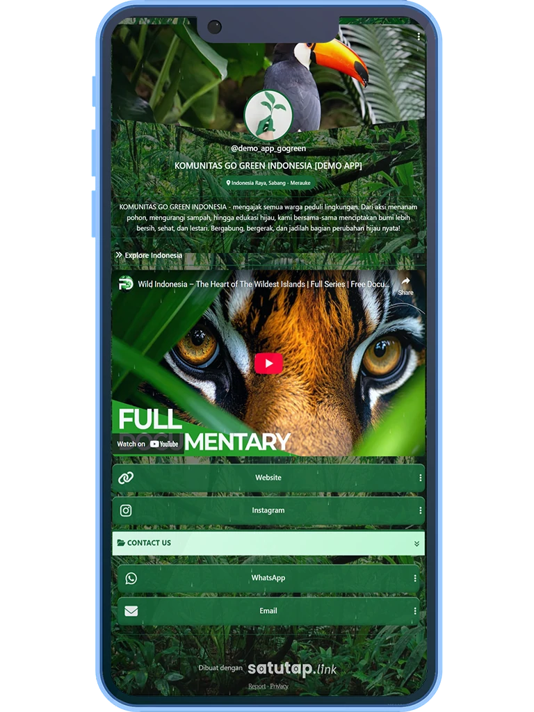 Landing Page Link In Bio Untuk Individu & Komunitas